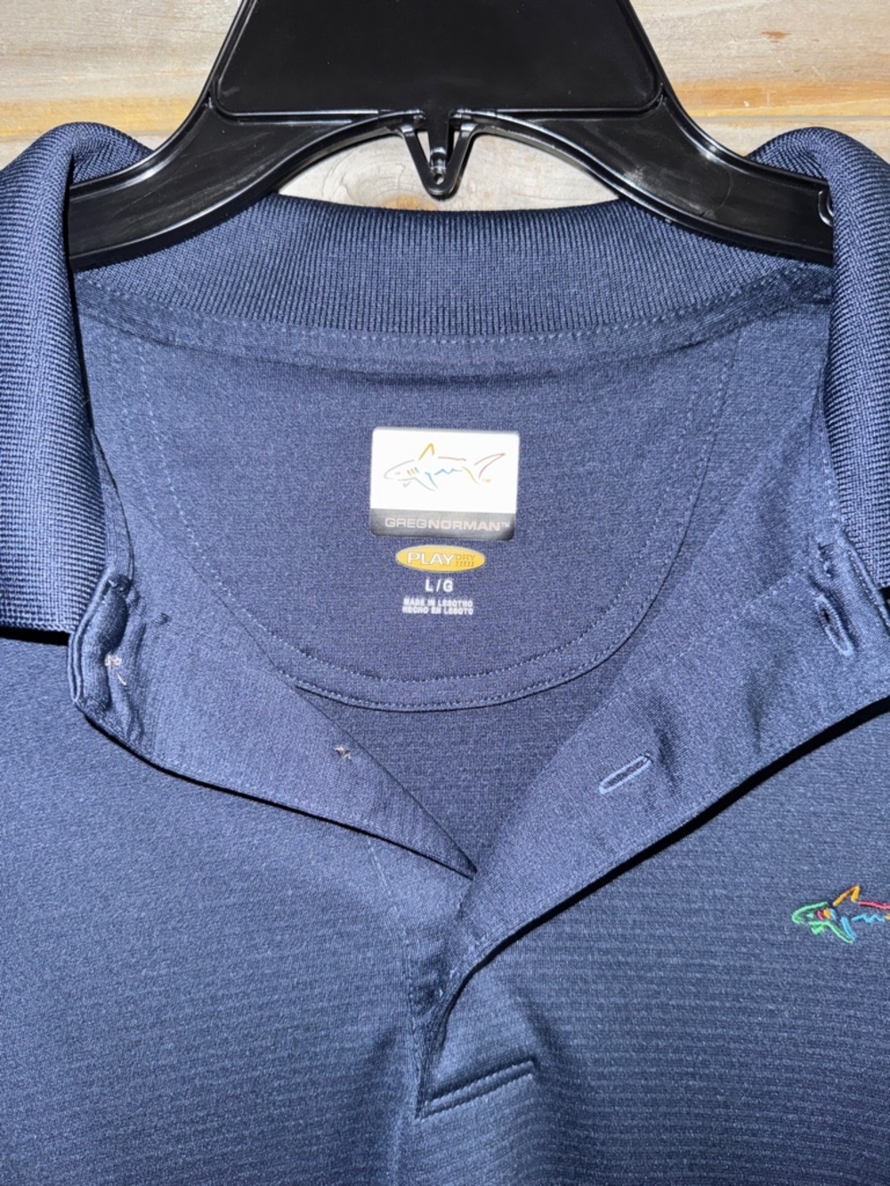 Greg Norman- men’s large polo shirt- dark blue - Picture 3 of 10